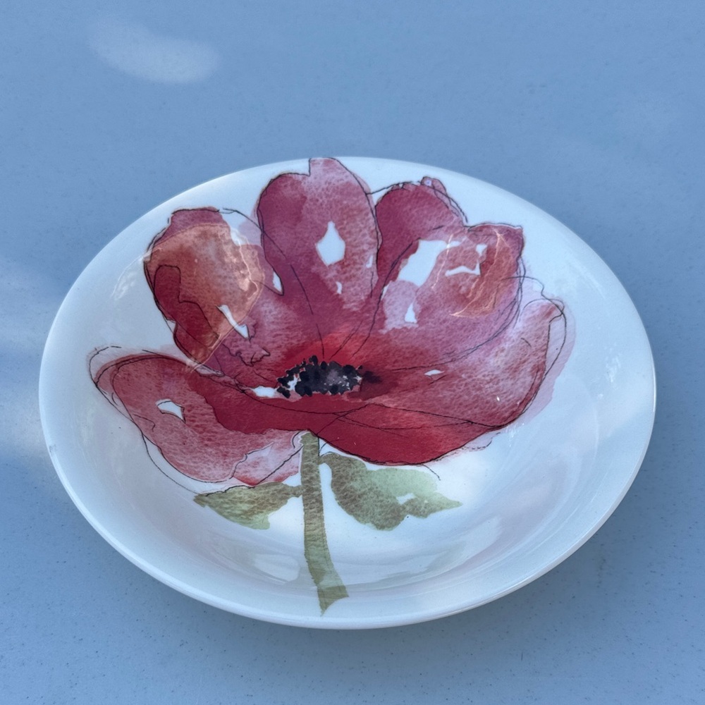 Vintage Royal Stafford Poppy Flower Serving Bowl, Burslem England